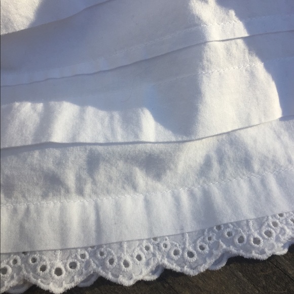 Nue Options cotton knee length  white lace skirt - Picture 7 of 12